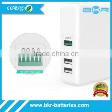 Quick charger 2.0 with 1 port QC2.0 charger 3 port smart charger