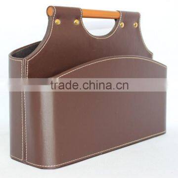 Faux Leather Storage Baskets for Sundries/ Decorative Cardboard Storage Basket photo-3