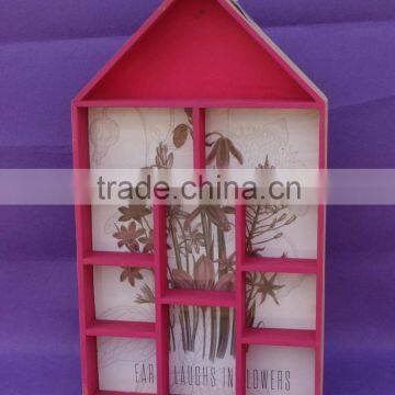 funny unfinished wooden photo frame ,house-shaped hanging wooden photo frames for sale