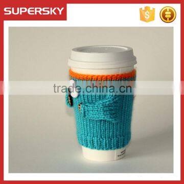 V-166 NBA Cute Coffe Hand Knitted Sleeve Cosy Cup Mug Sweater/coffee Sweater/cup Accessory photo-3