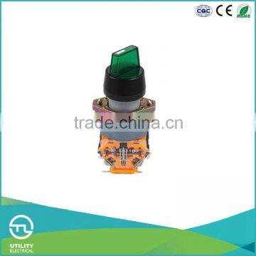 UTL Wholesale Products Self-locking Waterproof Push Button Switch Turn Button With Red Green Yellow Light