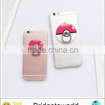 2016 For Pokemon Go Pokeball Cell Phone Holder Support Finger Ring 360 Degree Remove Pocket Monsters Mobile Phone Stand