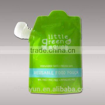 drink pouch with spout packaging, resealable stand up spout pouch/pouch bags