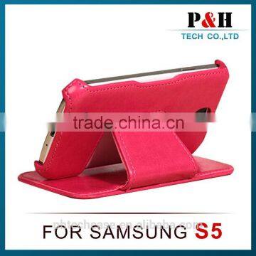 beautiful unique design leather phone case s6 leather flip case wallet stand case with pu leather and card slots