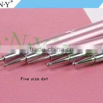 ANY Nail Art Beauty UV Gel Nails Design Single Piece Metal Nail Art Dotting Pen photo-5