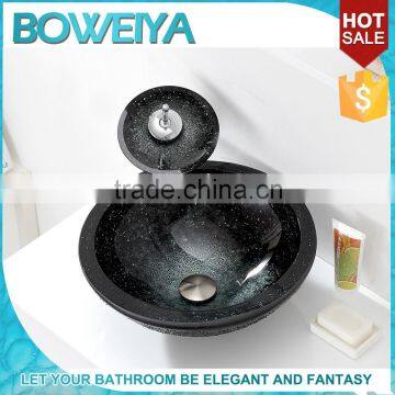 Factory Direct Sale Bathroom Black Color General Public Bathroom Sinks