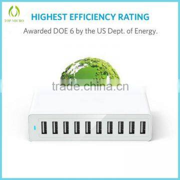 Wholesales 10A US/EU/UK/AU/KS Socket Multi Port USB Charger Station Wall Charger photo-3