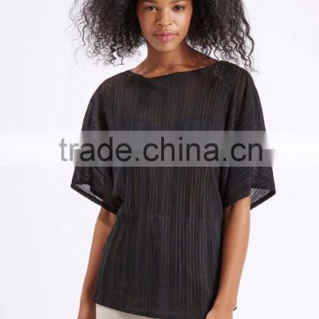 OEM boat neck loose short sleeve casual tshirts in bulk for women ethnic clothing Romanian Indian African style