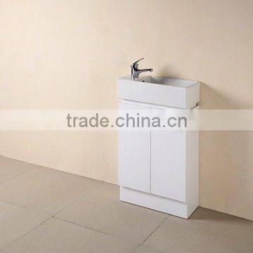 white MDFflooring bathroom vanity set