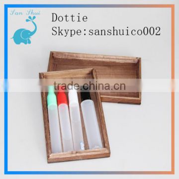 hot sale eye drop bottle with childproof cap and long thin tip top quality wooden box made in China