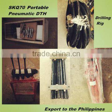 SKQ70 pneumatic DTH drilling blasthole rock drilling machine