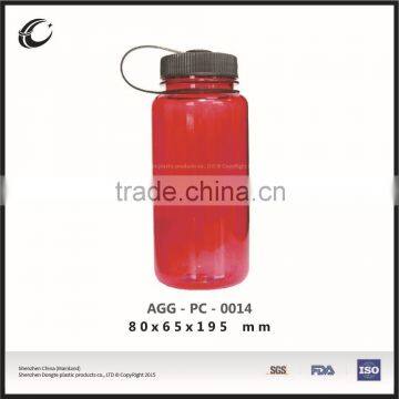 oem logo printing high quality tableware water drinkware drinking plastic bottle with lid straw wholesale