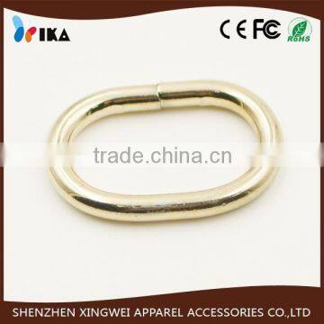 stainless steel metal golden oval ring buckle for strap