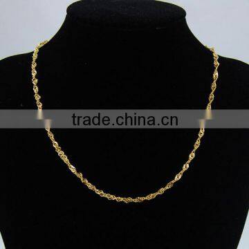 Factory Price stainless steel chain necklace gold color