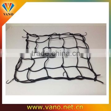 4 Hook black 40x40cm Bungee motorcycle helmet cargo net