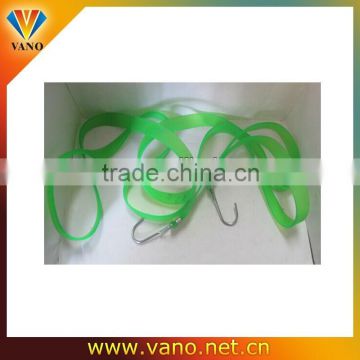 High quality green elastic rope with hook elastic rope with hook