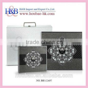 Hot Sale H&B 10*10, 14*14 black acrylic wedding photo guest book                        
                                                Quality Choice