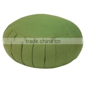 private label Pleated cotton filled zafu Meditation cushion