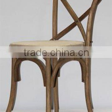 Wood Rental Wedding Cross Back Bar Chair photo-5