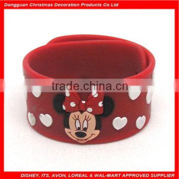 Minnie silicone slap bracelet