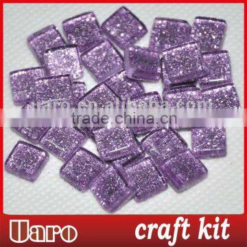 3/8" glitter glass mosaic tile DIY craft kits