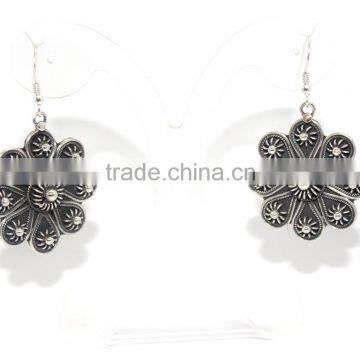 Plain Silver Plated 925 Sterling Silver Earrings for Women