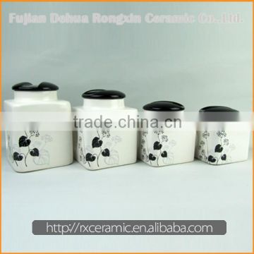 Wholesale Low Price High Quality ceramic condiment jars