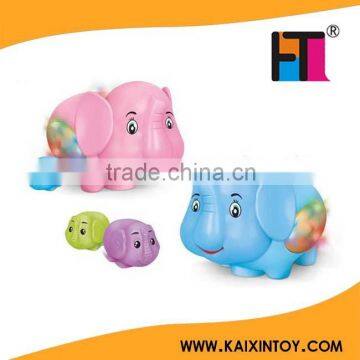 2015 new products kids flashing toy walking elephant toy