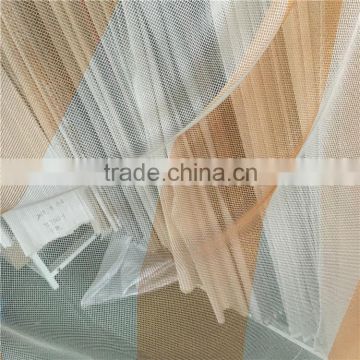 linen look polyester cotton light sheer curtain- modern French style varies color