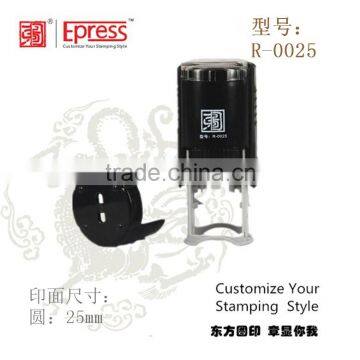 OEM Durable and Original 25mm Round Stationery Self Inking Stamp photo-3