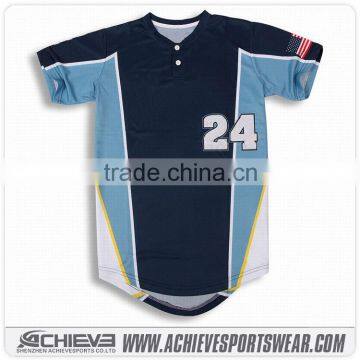 Wholesale Sublimation Team Baseball Uniforms Design Fashion Custom Sublimated Baseball Jersey photo-3