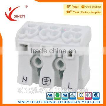 Sineyi-105 2014 New Yuyao two-side entry 3-pole with lever release PCB 923 terminal block