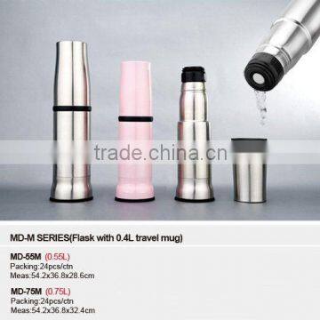 stainless steel vacuum flask with cover