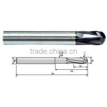 HRc 62 ball nose carbide end mills