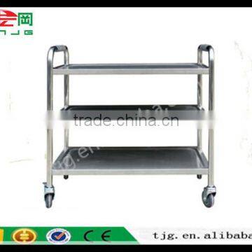 TJG CHINA Double Layer Three Layer Thickening Medical Treatment Instrument Car Stainless Steel Trolley Cart