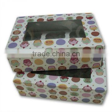 Cupcake box with window