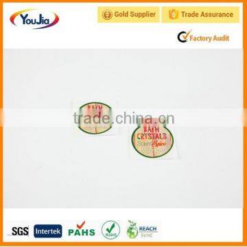 Fancy clear sticker label adhesive transparent sticker