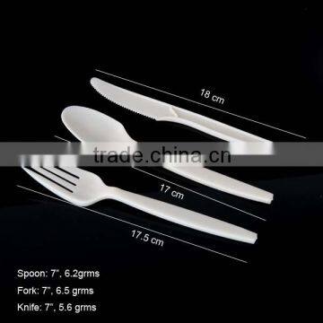 biodegradable disposable colored plastic cutlery, free samples