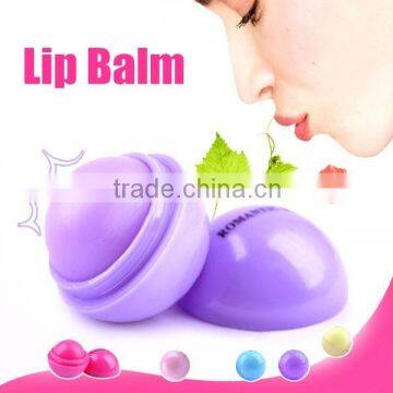 Romatic bear 6colors Natural Plant Organic Lip Balm Ball Lipstick 24pcs/set Favours Of Fruits