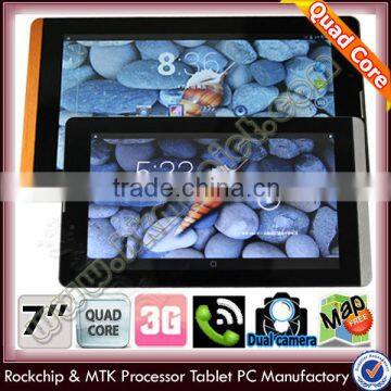 7 inch Low price sex video 2g 3g gsm phone call tablet pc