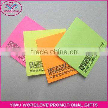 Custom Color Printed School Stationery Office Item Writing Note Sticky Memo Pad