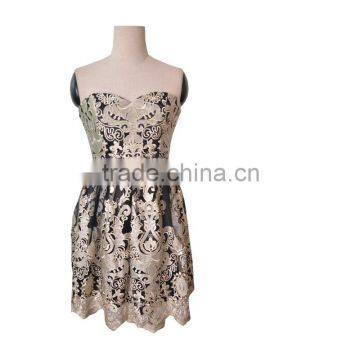Newest Design Special Sexy High Quality Lace Dress Party photo-2