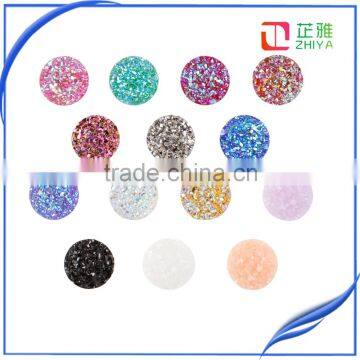 12mm flat back resin druzy cabochons wholesale