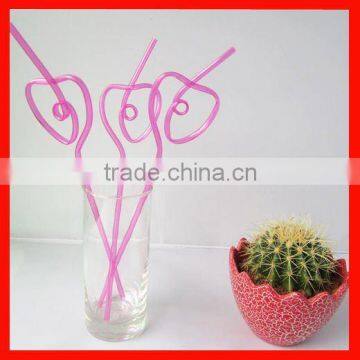 Cute pvc party decoration straw