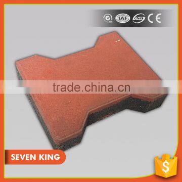 QINGDAO 7KING custom size sidewalk/school playground rubber tiles paver mat