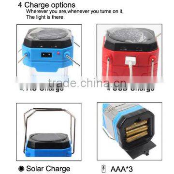 Solar Power Rechargeable LED Camping Lantern photo-4