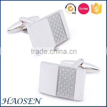 2016 Hot Sale Grey Carbon Fibre Most Beautiful Cufflinks