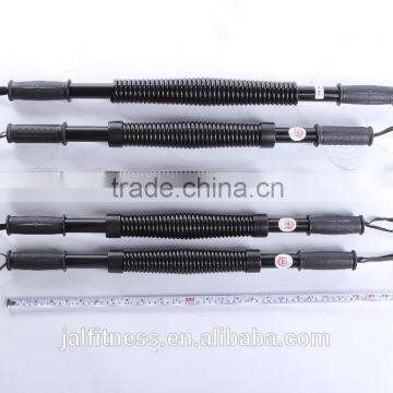 30Kg Black Drum Type Power Twister Spring Exerciser Arm Muscular Train Flexible Stretch Bendy Bar