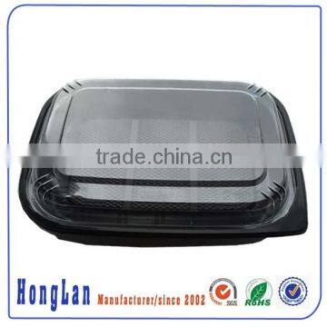 Disposable take-away food container plastic box lunch box/ safe non-toxic biodegradable