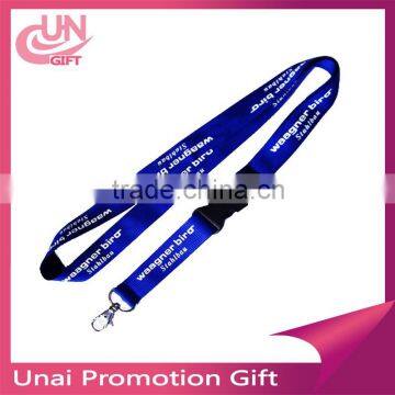 Fashion Polyester customize silkscreen printing lanyards